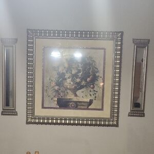 Elegant Floral Wall Art with Gold Frame